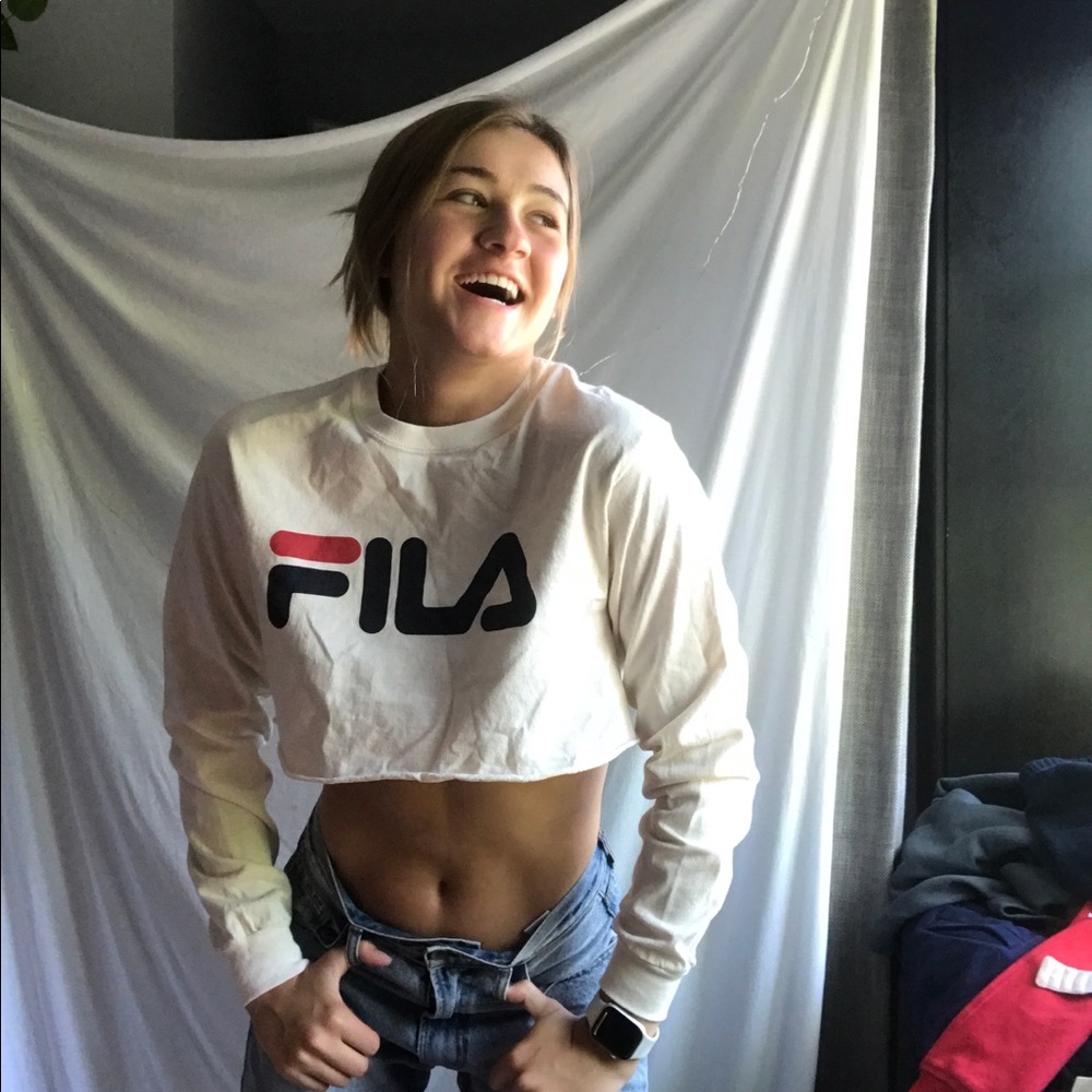 Urban Outfitters Cropped FILA Shirt